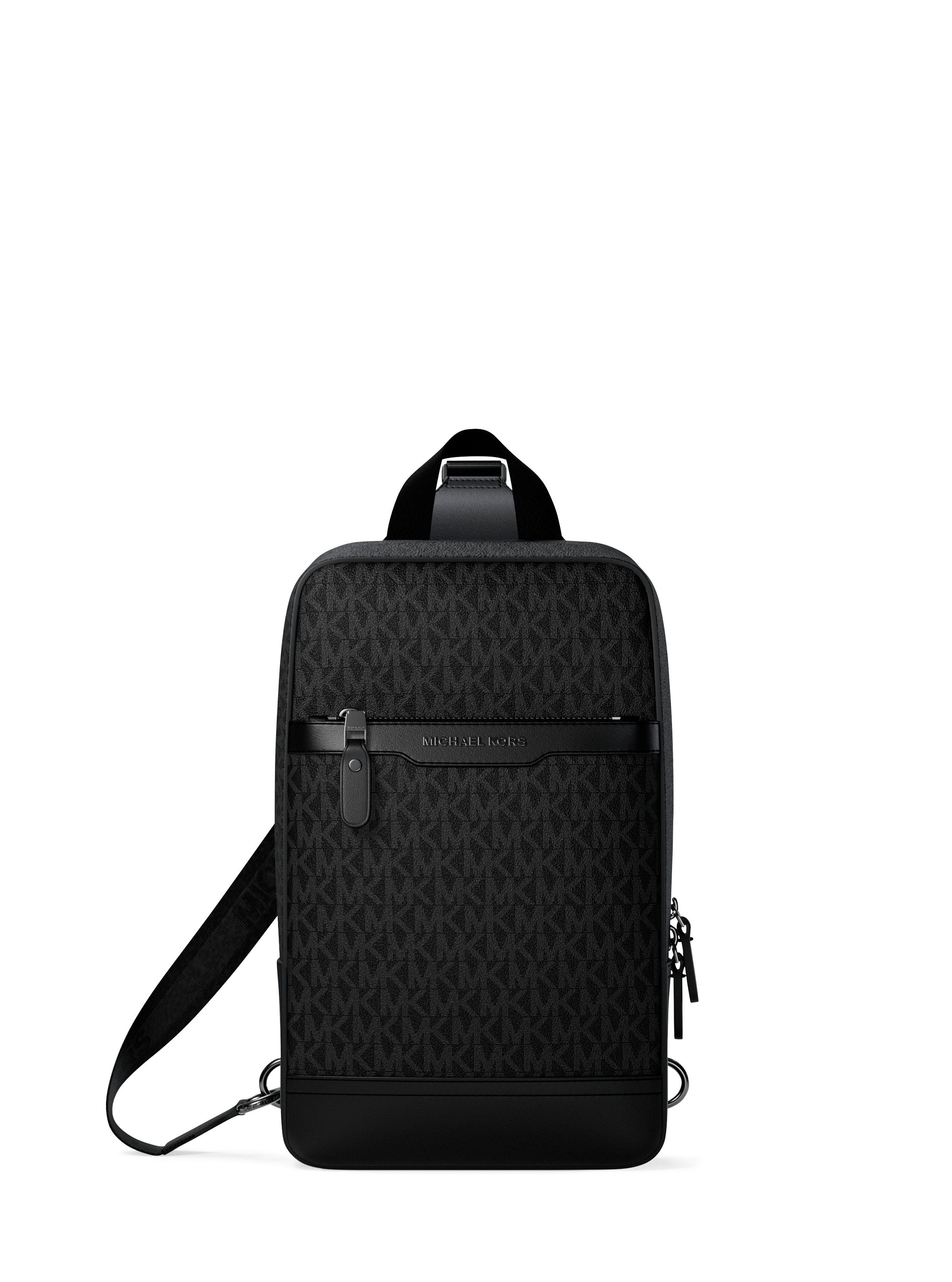 Michael Kors Hudson Monogram Black | Lucky Bag