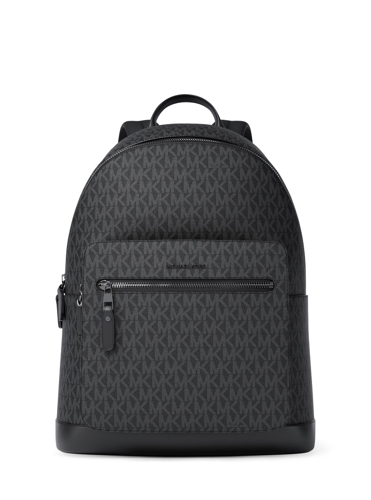 MICHAEL KORS メンズ リュック モノグラム バックパック レザー Michael Kors Hudson Monogram Backpack Black | Lucky Bag