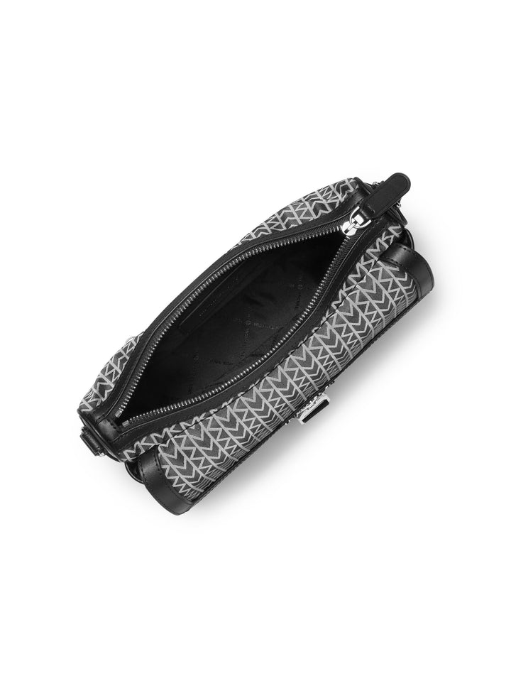 Michael Kors Schoudertas Eli in jacquard met logo 33T5SEEM6O Zwart