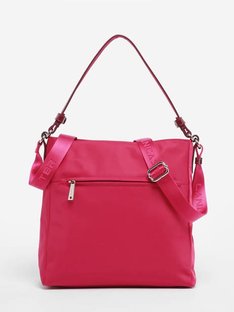 Sac besace Zippée Basic Verni Lancaster 514-60 Fuxia