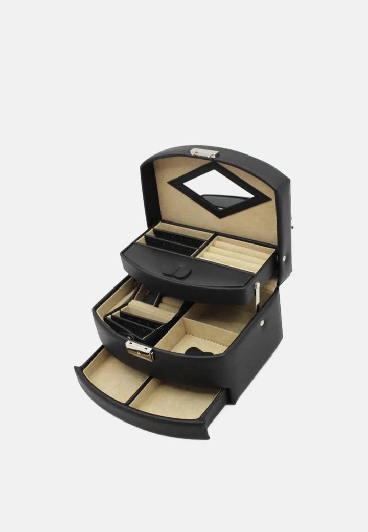 Francinel 120651 Automatic 3-Drawer Jewelry Box Black