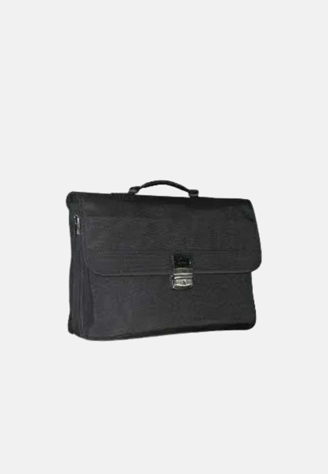 Documentenmap van canvas en leer met 3 vakken 8053