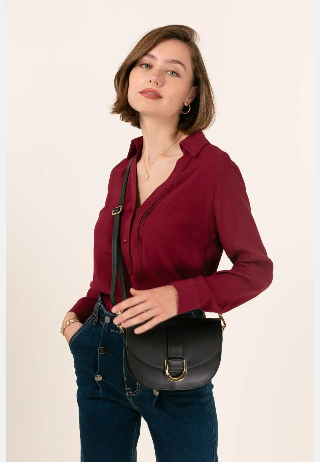 Cherry Paris 4043 Augustine Black Handbags