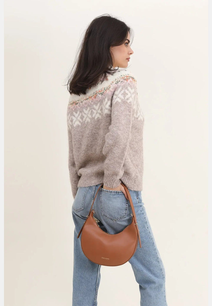 Cherry Paris 4094 Orlane Camel Handbags