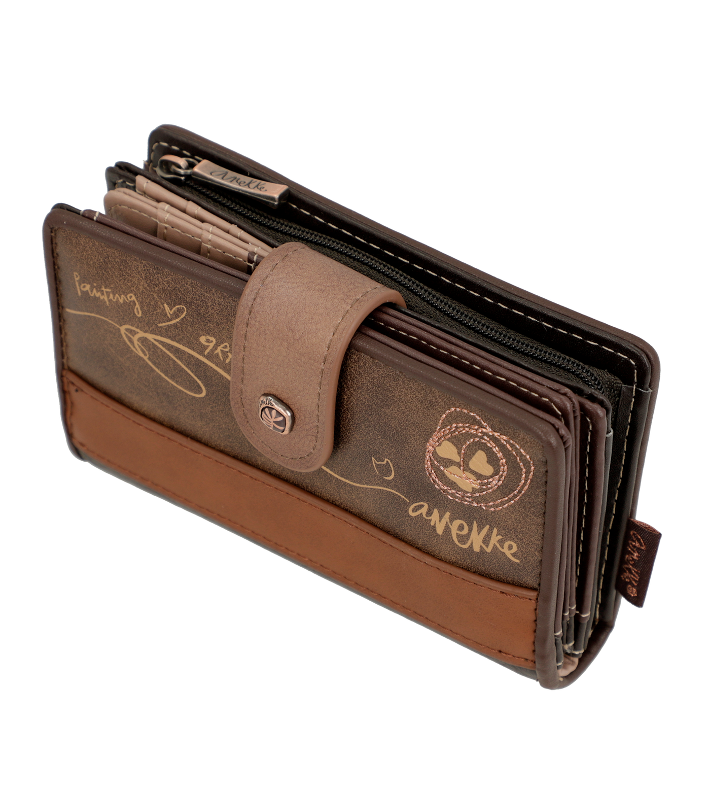 Compagnon / Portefeuille Anekke Shoen 37709-902 Marron