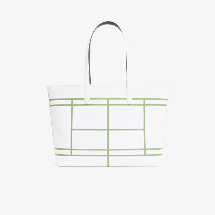 Oboustranná zipová kabelka Anna Lacoste NF5250AS Bílá