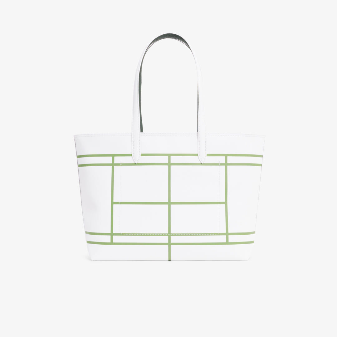 Oboustranná zipová kabelka Anna Lacoste NF5250AS Bílá