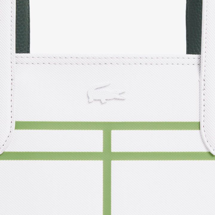 Oboustranná zipová kabelka Anna Lacoste NF5250AS Bílá