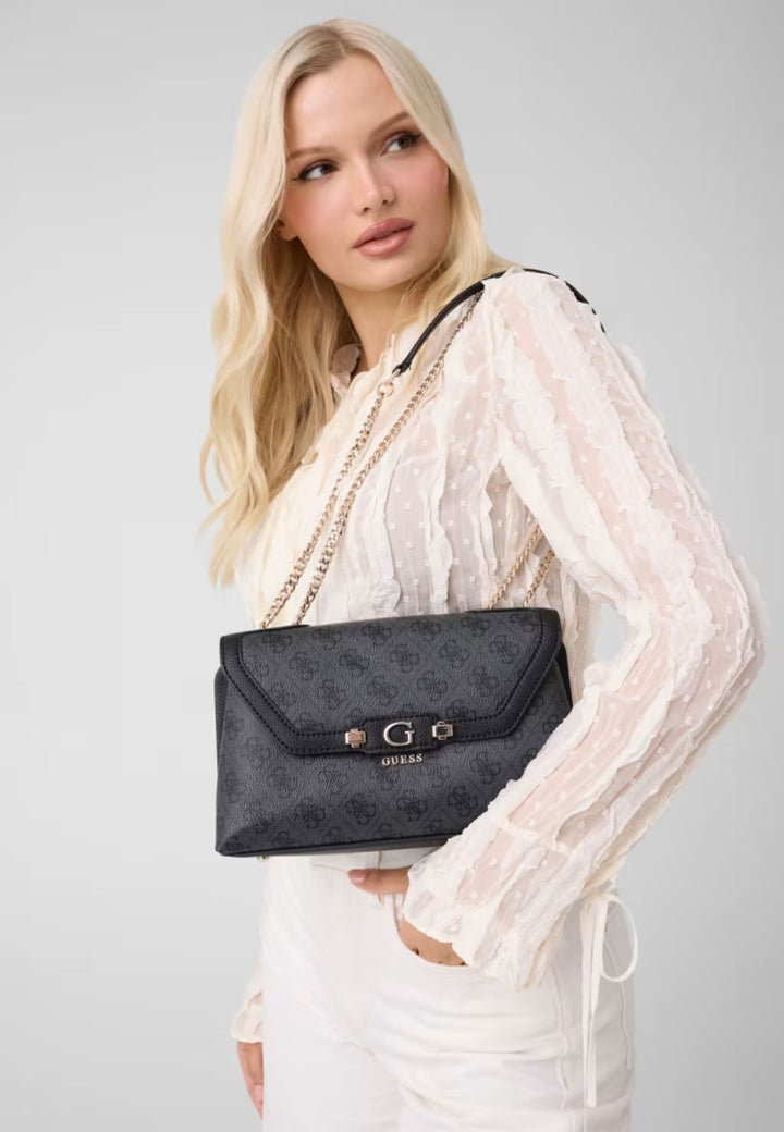 Guess Sac à Rabat Lindsey Coal Logo