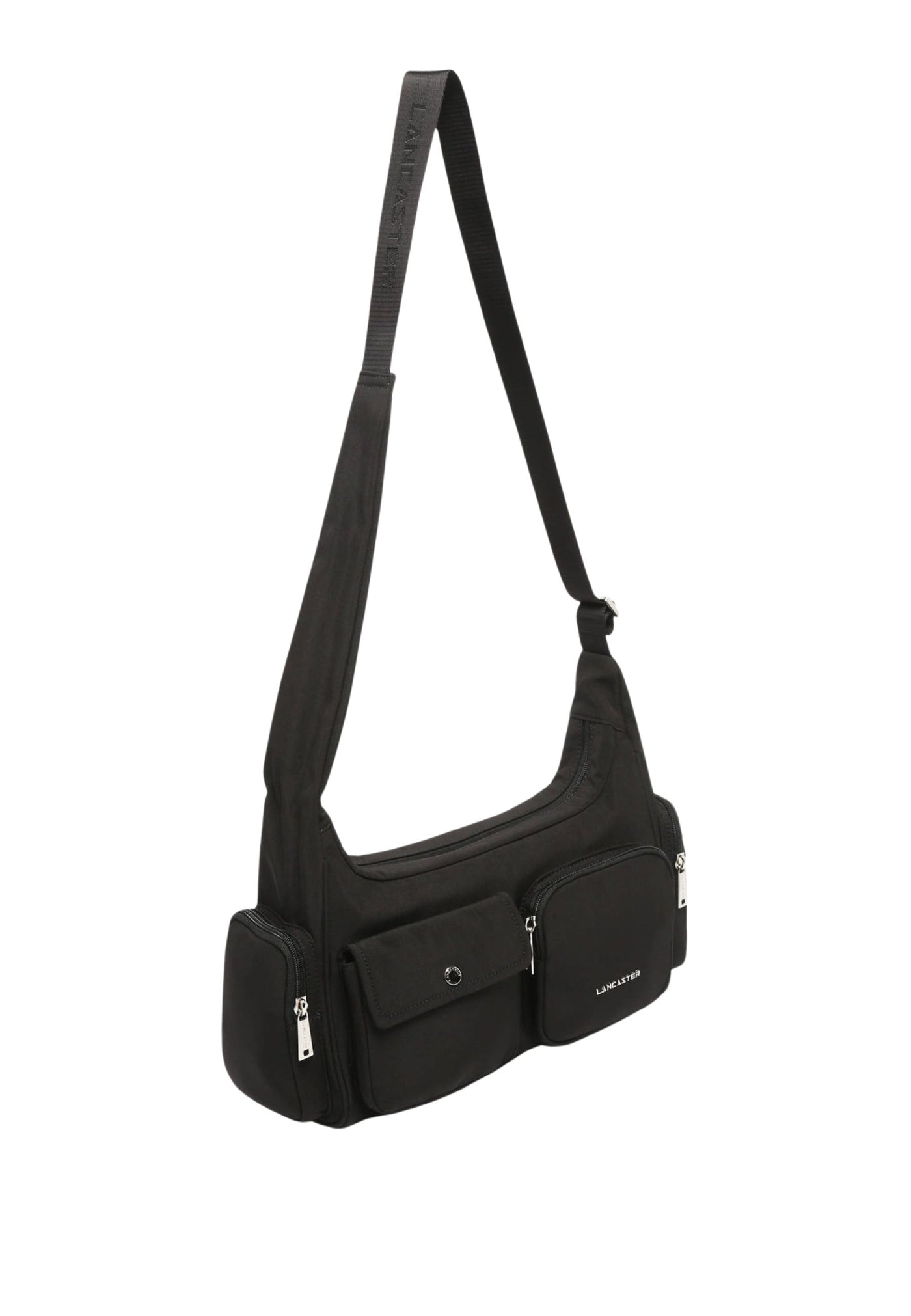 Lancaster Schoudertas met rits Basic Pocket 510-92 Zwart