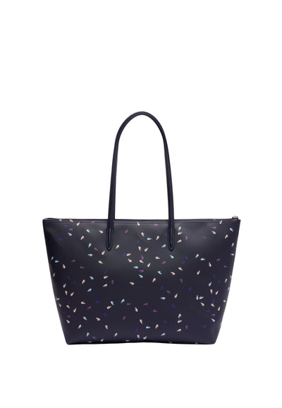 Lacoste Grand sac cabas crocodiles NF5141HN Bleu Marine