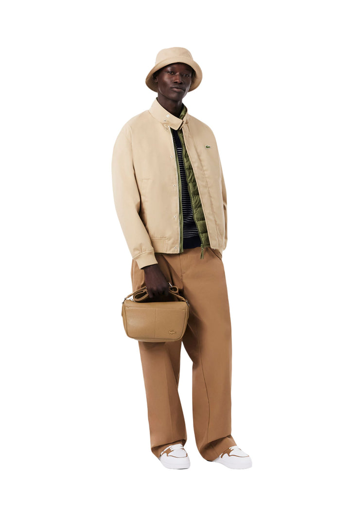 Lacoste Sacoche Magnus Marron Cookie Cuir