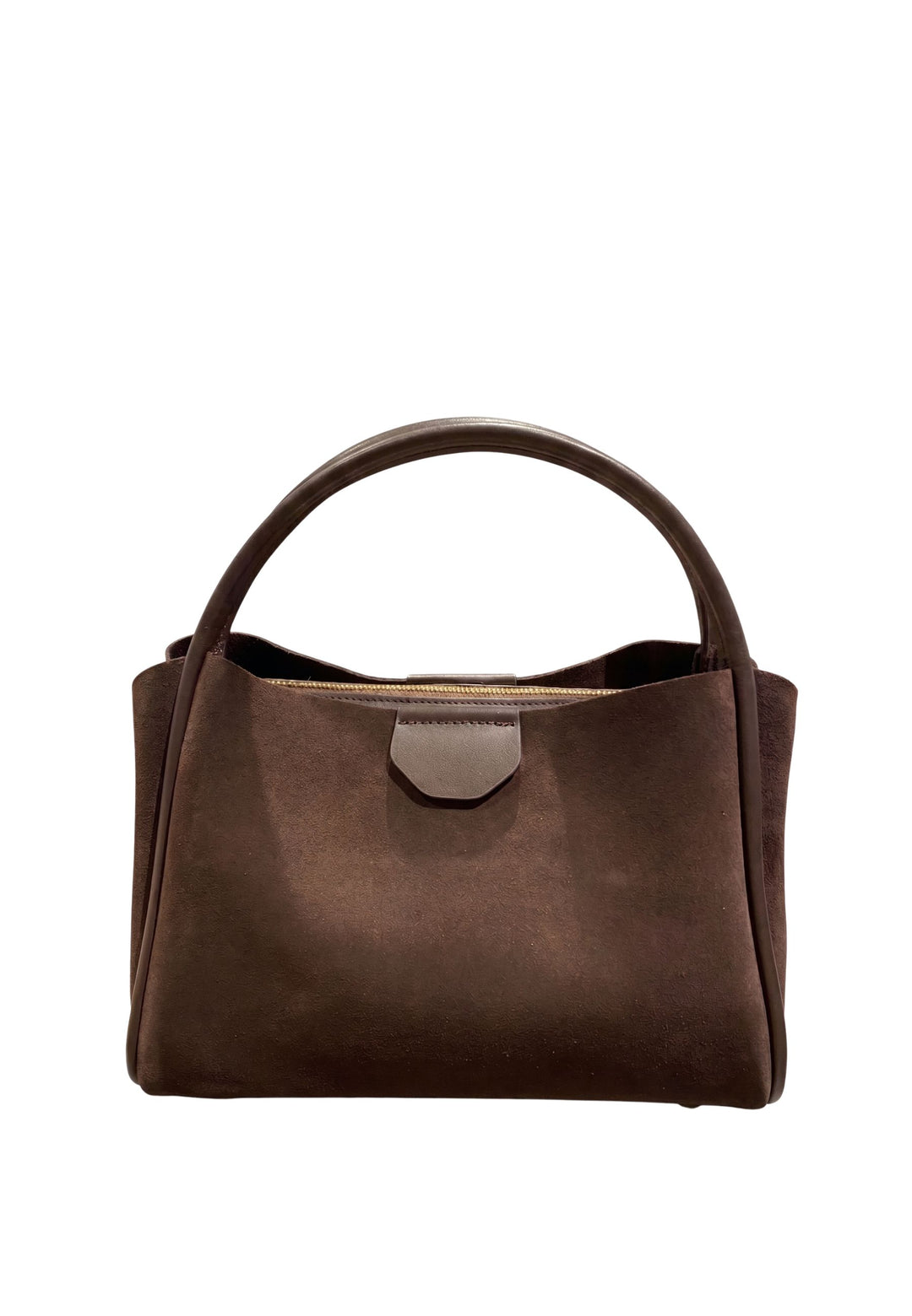 Lancaster Sac à main Aimantée M Suède Ida Marron