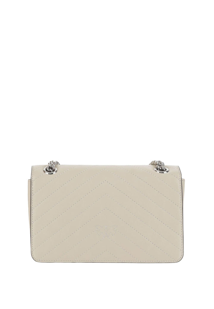 Pinko Borsa a Patta Love One Light Mini Vitello Wr Bianco A2JCZ14E