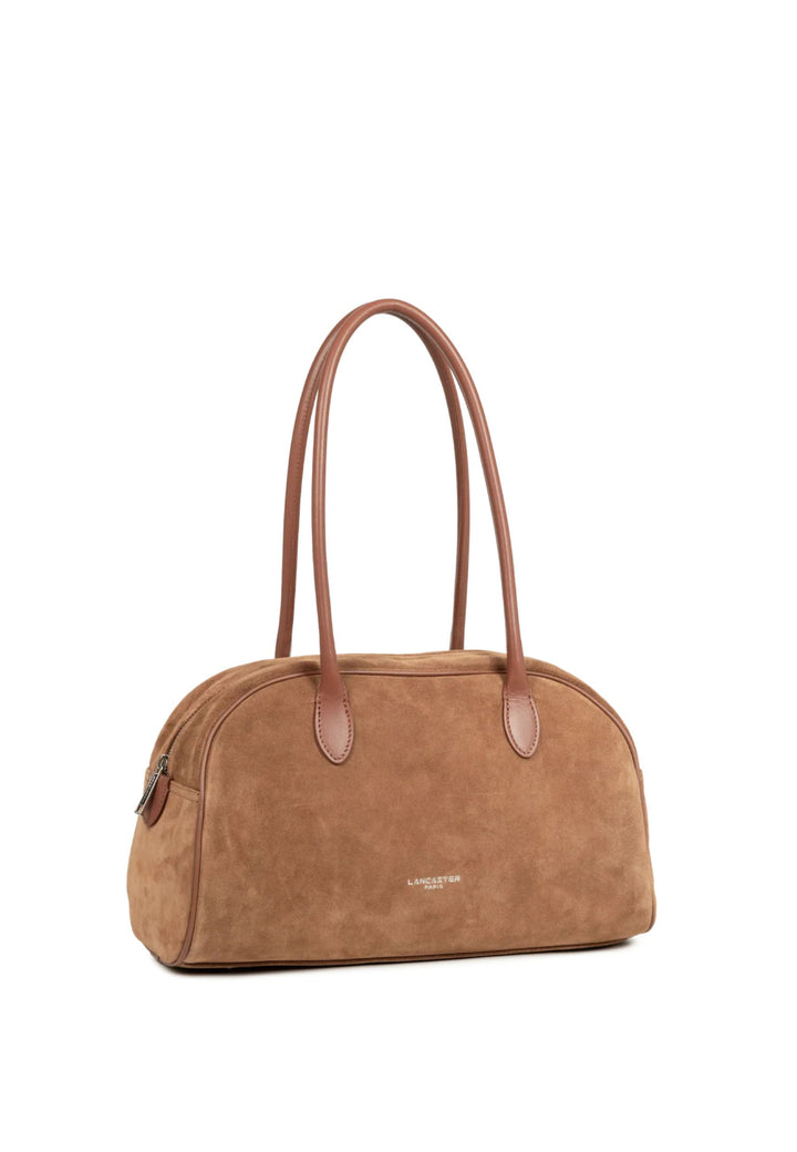 Lancaster Sac cabas épaule Zippé Suède 480-086 Camel