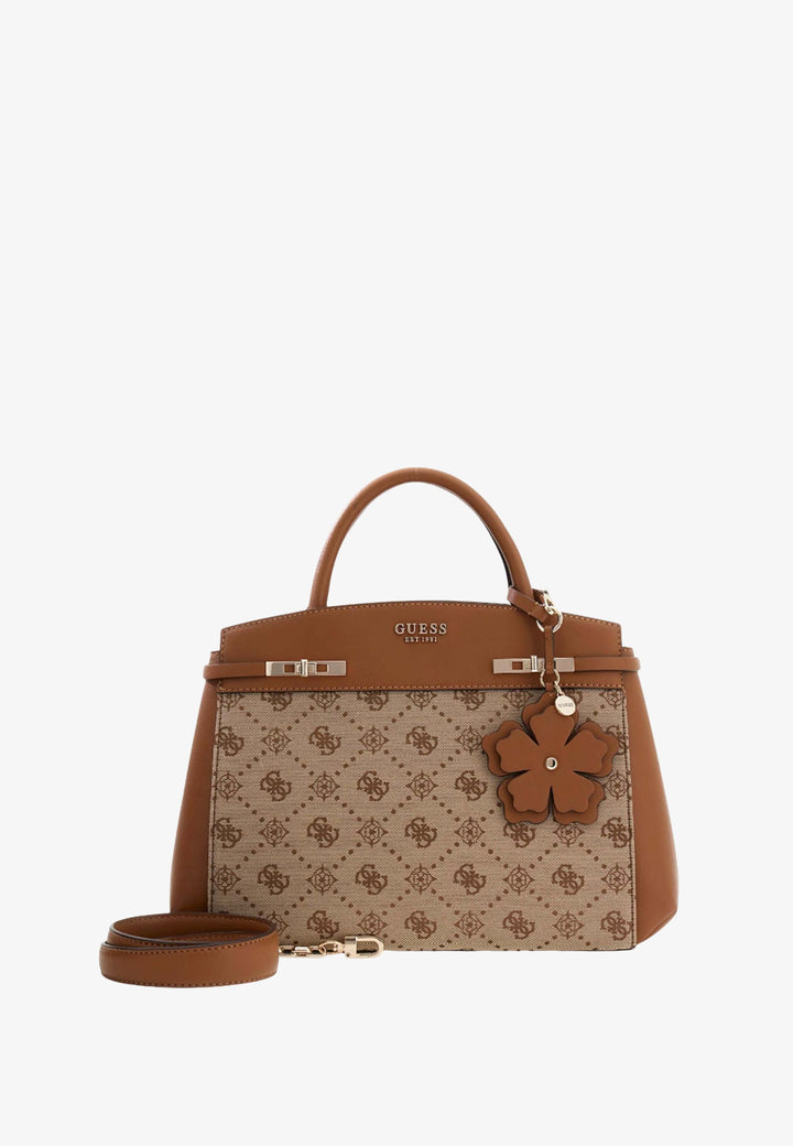 Guess Crossbody Bag Melinda Logo Tri Com Latte Logo JP990206