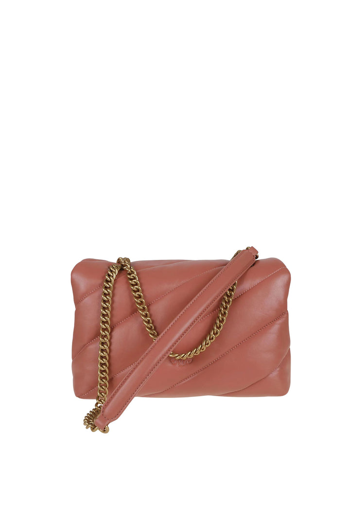 Pinko Torebki Love Puff Classic Cl Sheep Nap Brązowy A0F2L21Q