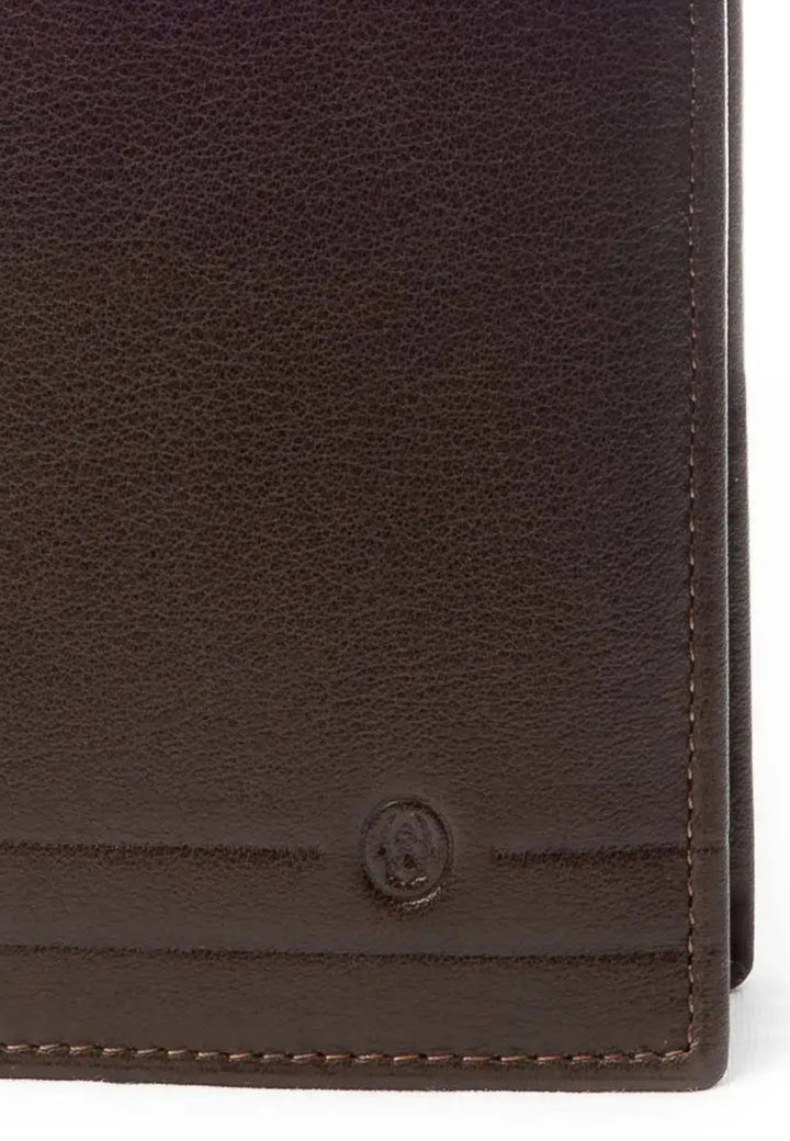 David William D5209 Leather Wallet Anti-Piracy Brown