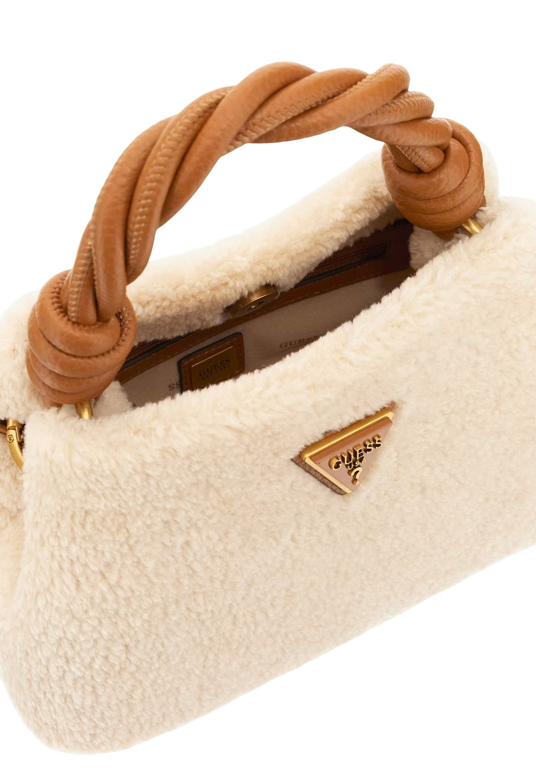 Guess Bolso Bandolera Little Bay Shoulder Natural/Cognac WB814311