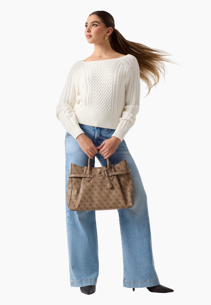 Guess Crossbody Handbag Latte Logo SG783307