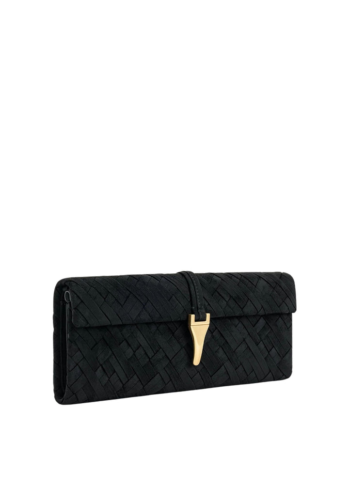 JW PEI Pochette Zaria Tressé Black