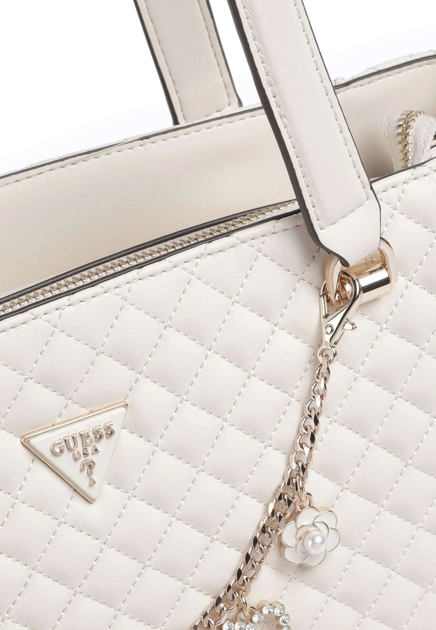 Guess Pochette Ever Flap Clutch Bianco Panna EG867925