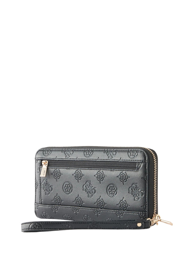 Guess Carmella Grand Reisebrieftasche Schwarzes Logo