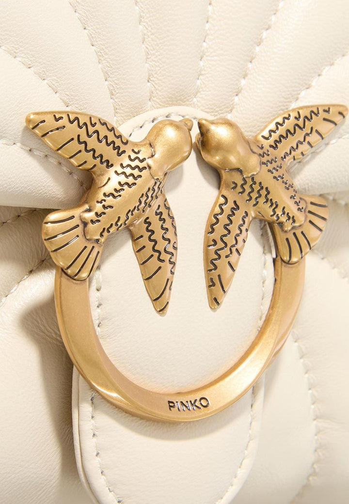 Pinko Sac Rabat Love Puff Mini Cl Sheep Nappa Blanc A1EXZ14Q