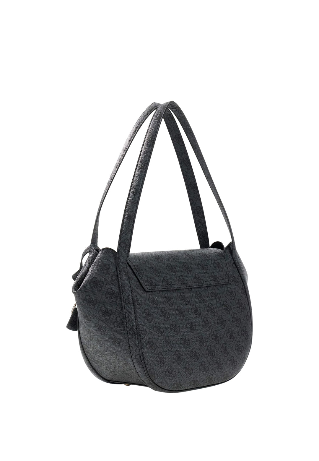 Guess Taška s klopnou Coleen Monogramme Logo Uhlí