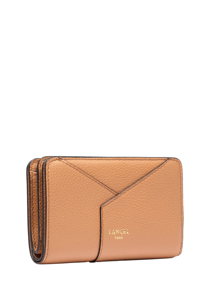 Lancel Enveloppe Portafoglio Pelle Cammello