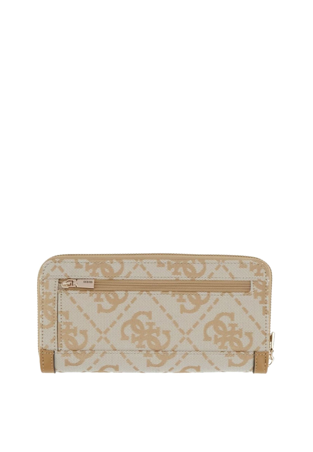 Guess Cestovní peněženka Audrey Grand Monogramme béžové logo