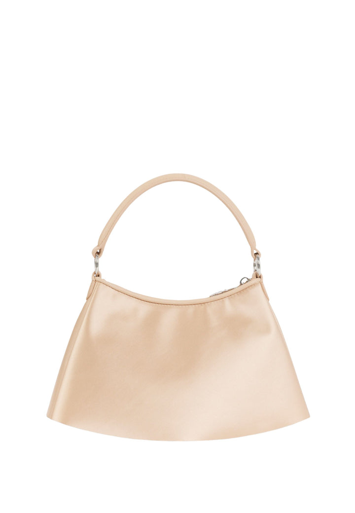 Lacoste Kleine Satin-Handtasche Lenglen Hellbeige