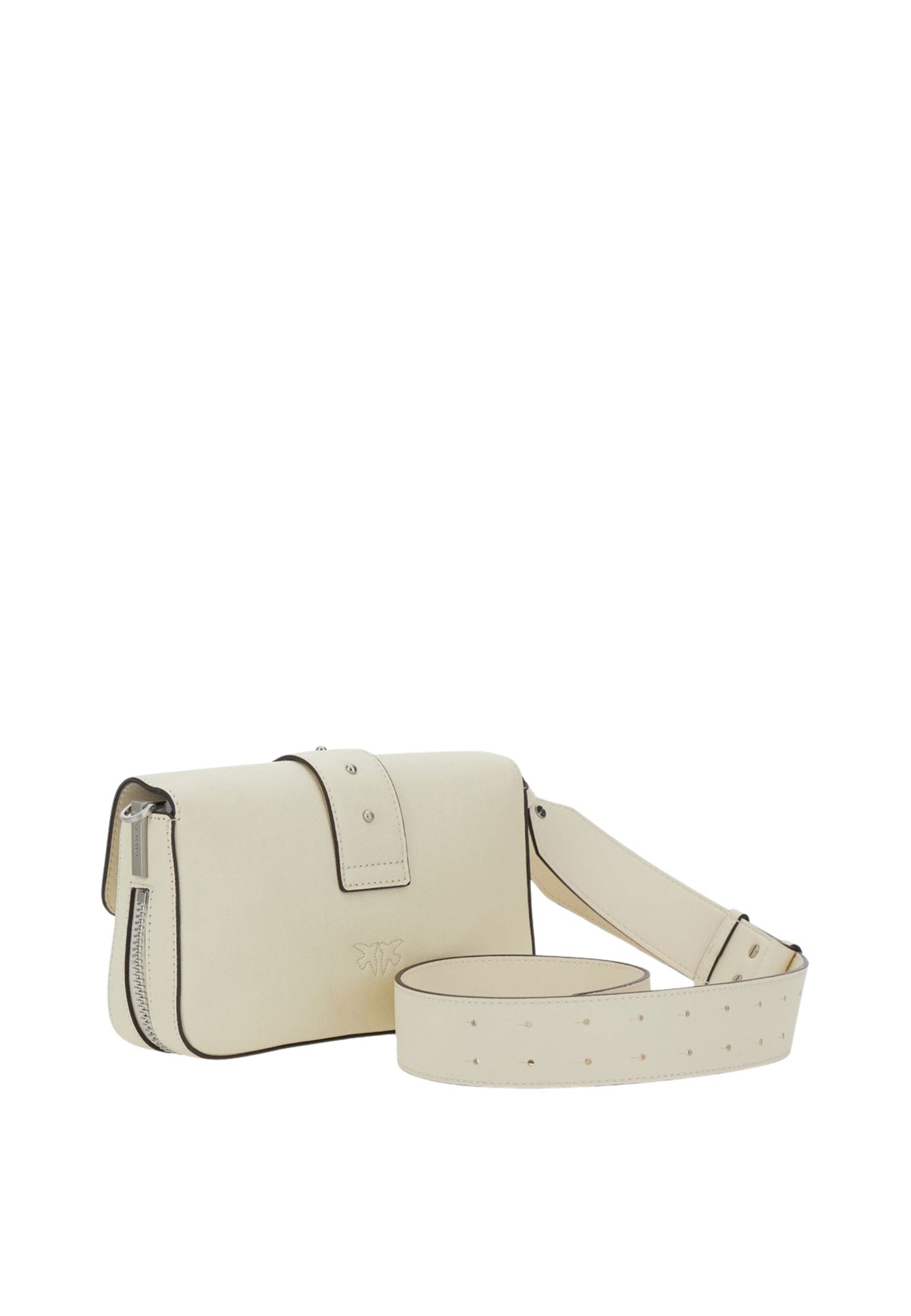 Pinko Sac Rabat Love One Slouchy Zip Mini Vite Blanc A2JGZ14E