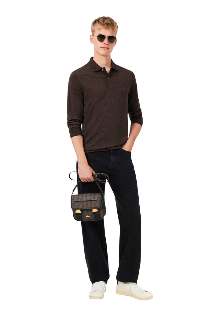 Lacoste Sacoche The Blend Monogramme Noir Shiitake