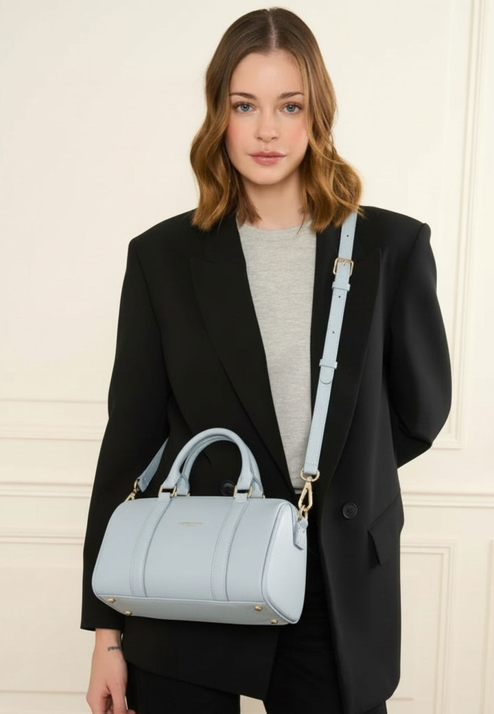 Lancaster Sac polochon Zippé M Milano Ana 547-102 Bleu Fumé