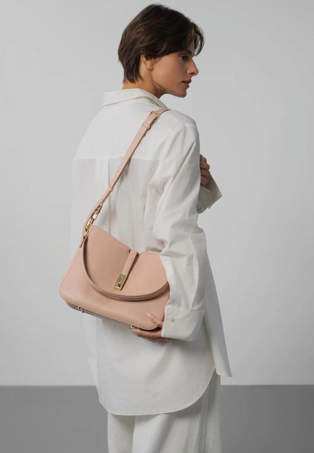 Lancaster Sac besace Zippé L Milano Horizon Nude