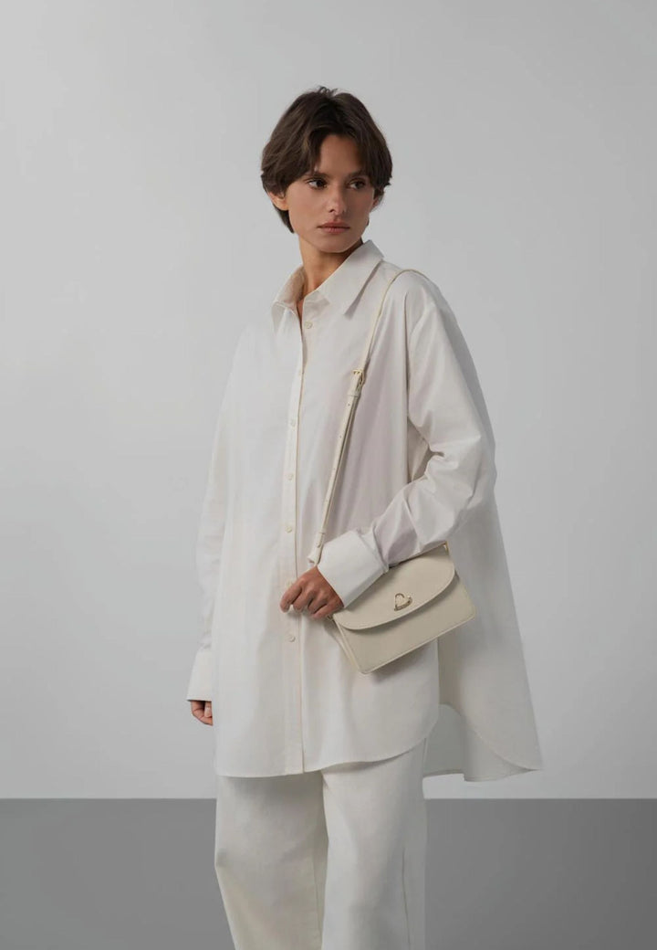 Lancaster Pochette A rabat aimanté Paris Philos 531-080 Ecru