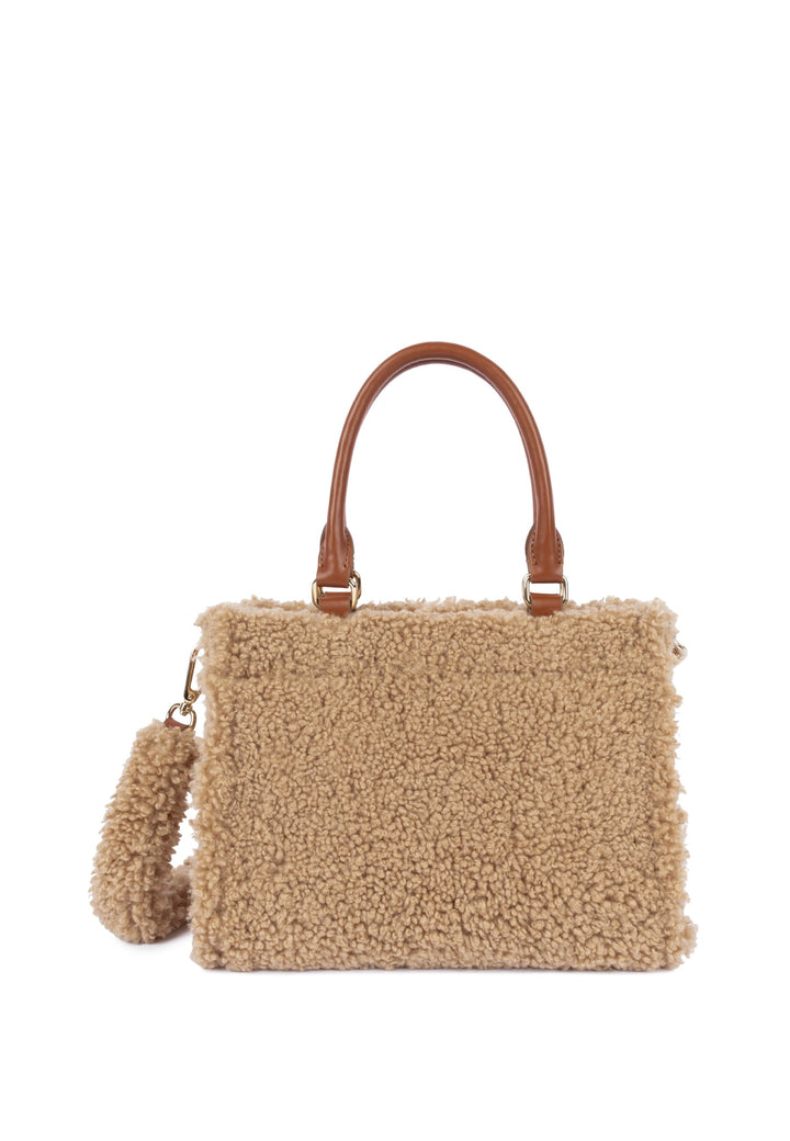 Lancaster Sac cabas main Zippé Mini Moumoute 518-055 Cognac