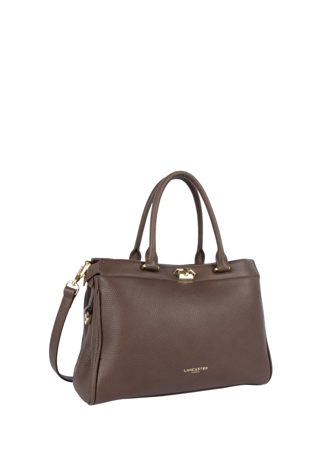 Lancaster Torba na ramię z zapięciem Mademoiselle ROMY 572-107 Brązowa