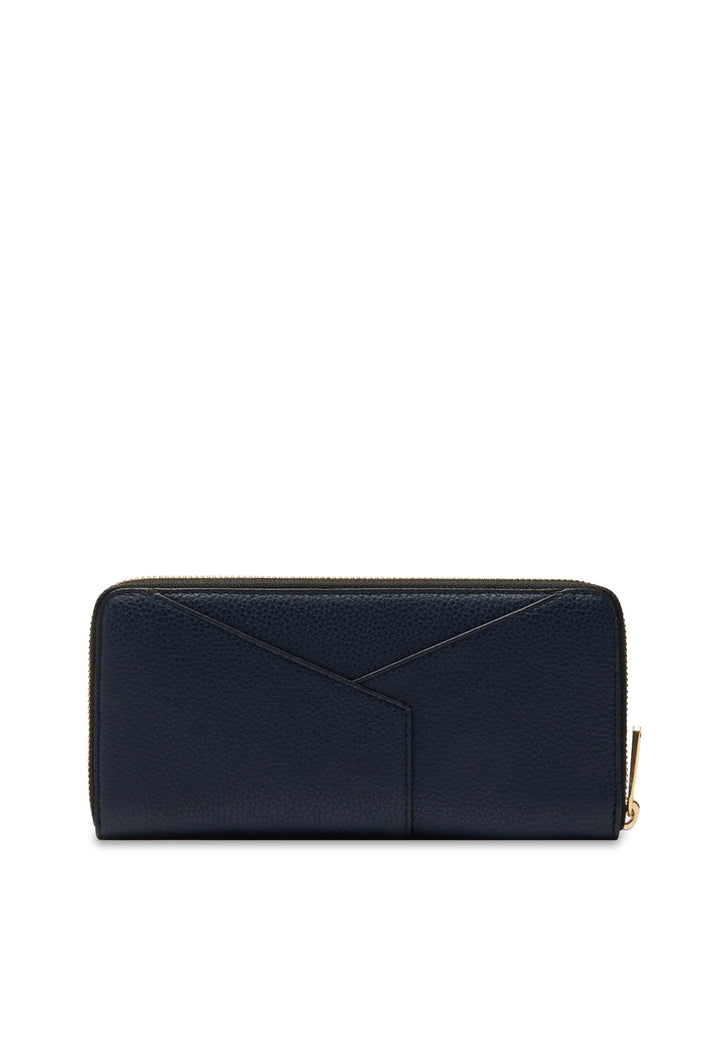 Lancel Enveloppe Portefeuille Long Zippé Cuir Ultramarine