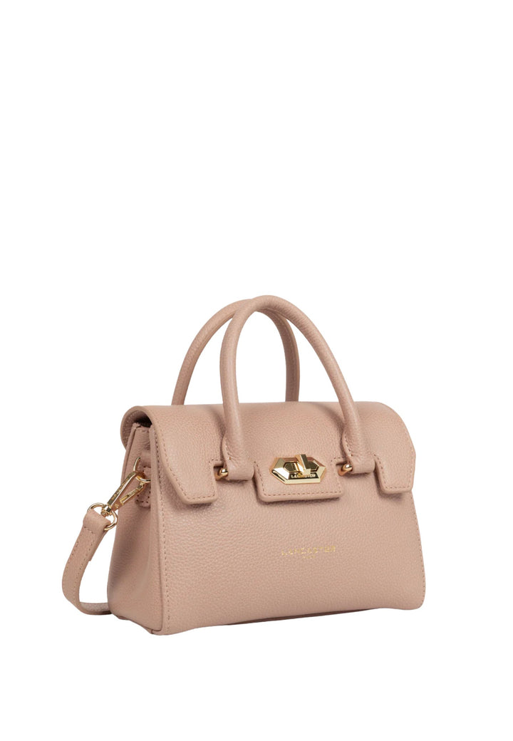 Lancaster Sac à main A rabat avec fermoir Mini Milano Cosmos 547-79 Nude