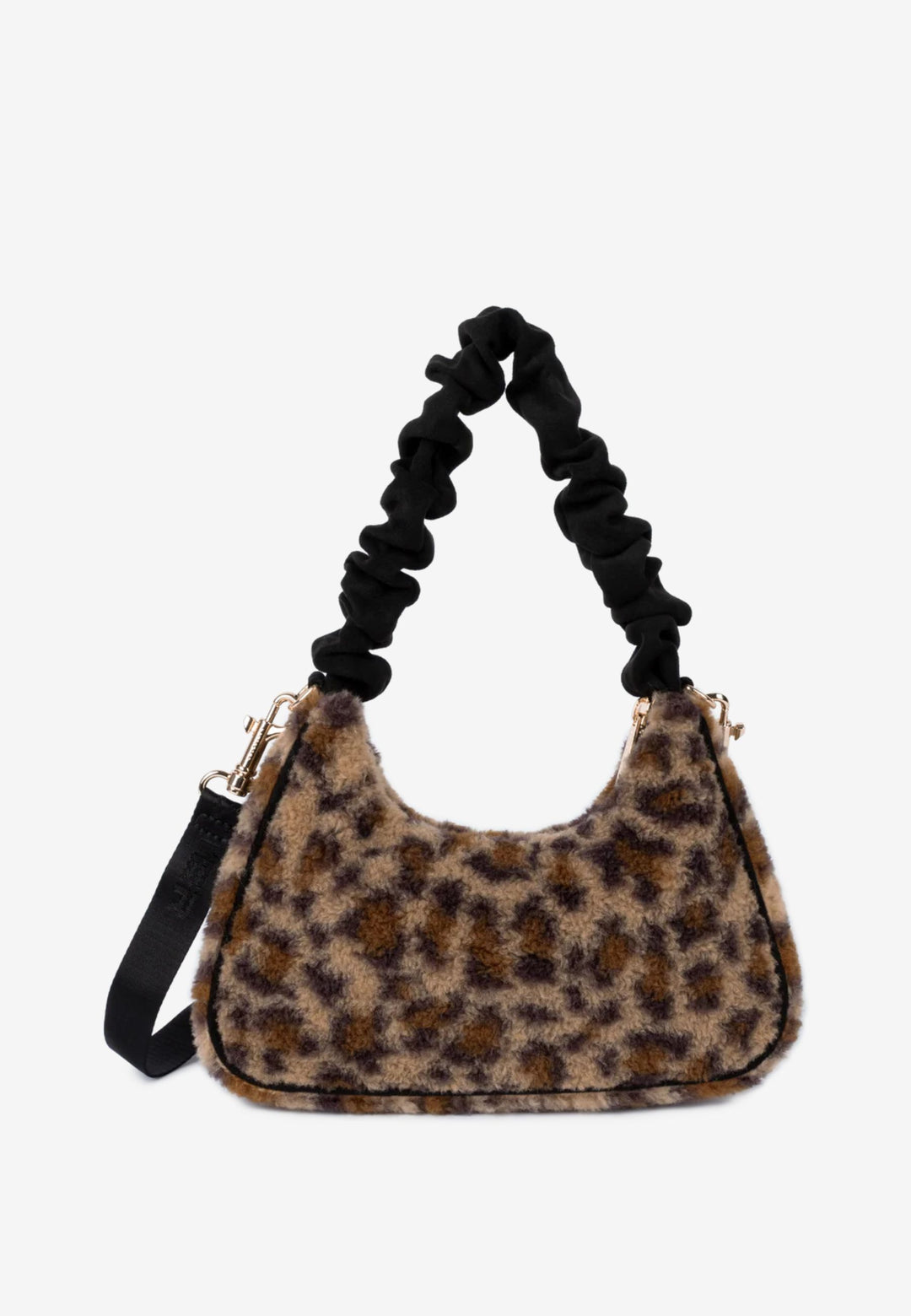 Lancaster Sac besace Zippé Moumoute 518-003 Noir - Léopard