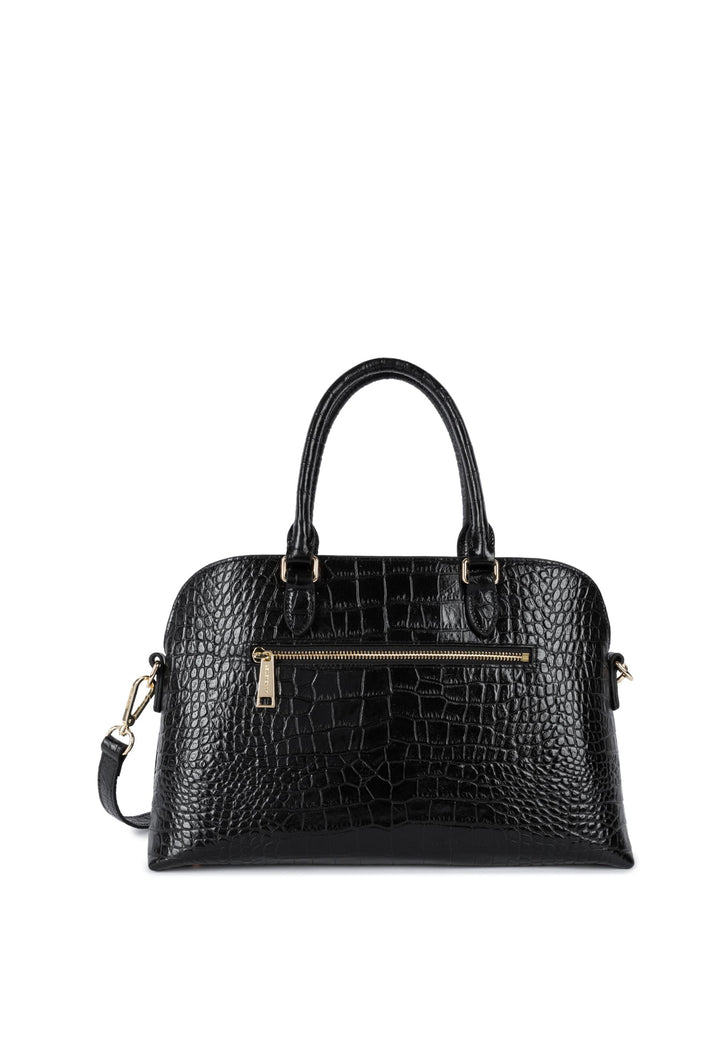 Lancaster Half-Moon Zipped Bag L Exo 524-114 Black
