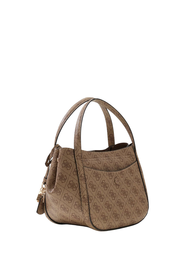 Guess Handtasch Coleen Petit Monogramme Latte Logo