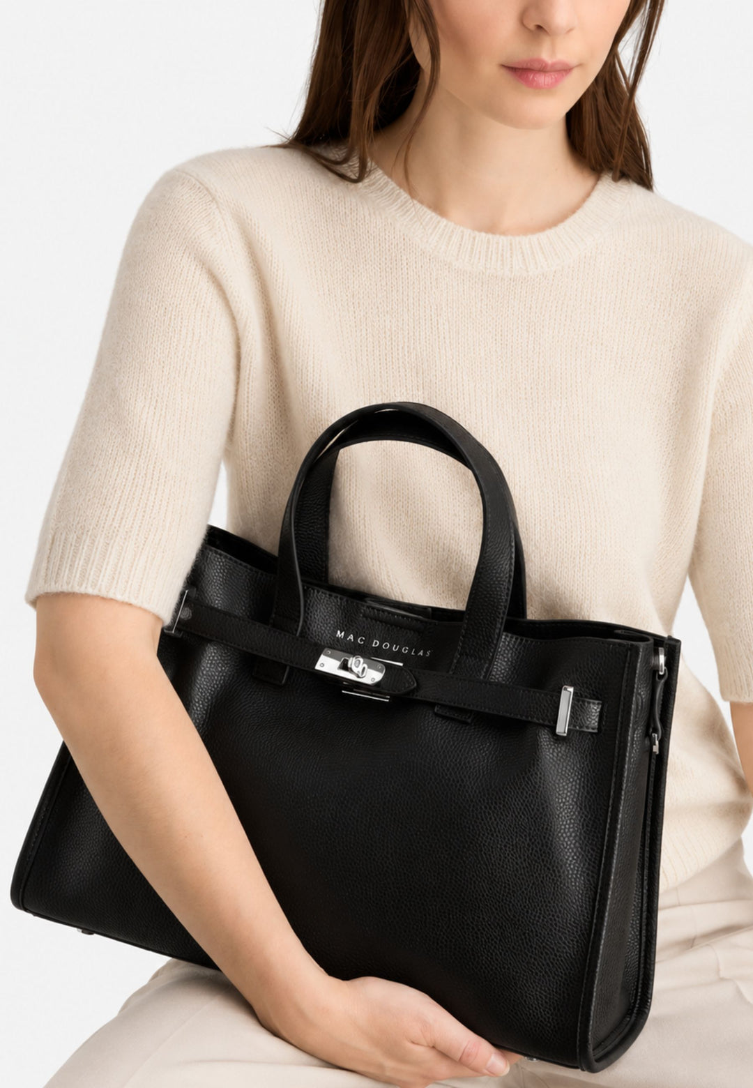 Mac Douglas Shopper-Beutel M Tote Land Schwaarz