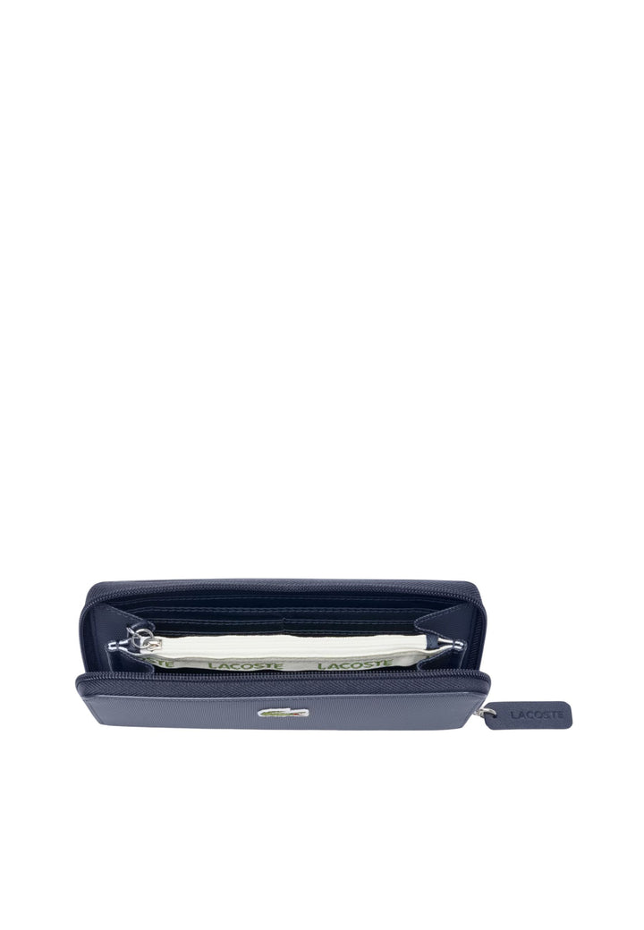 Grote Lacoste ritssluiting portemonnee L.12.12 Concept NF2900PK Blauw Penombre