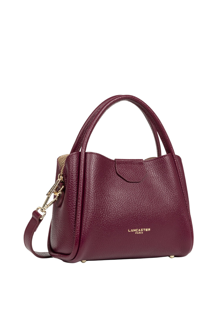 Lancaster Sac à main Aimantée S Ida Double Bordeaux - In - Champagne