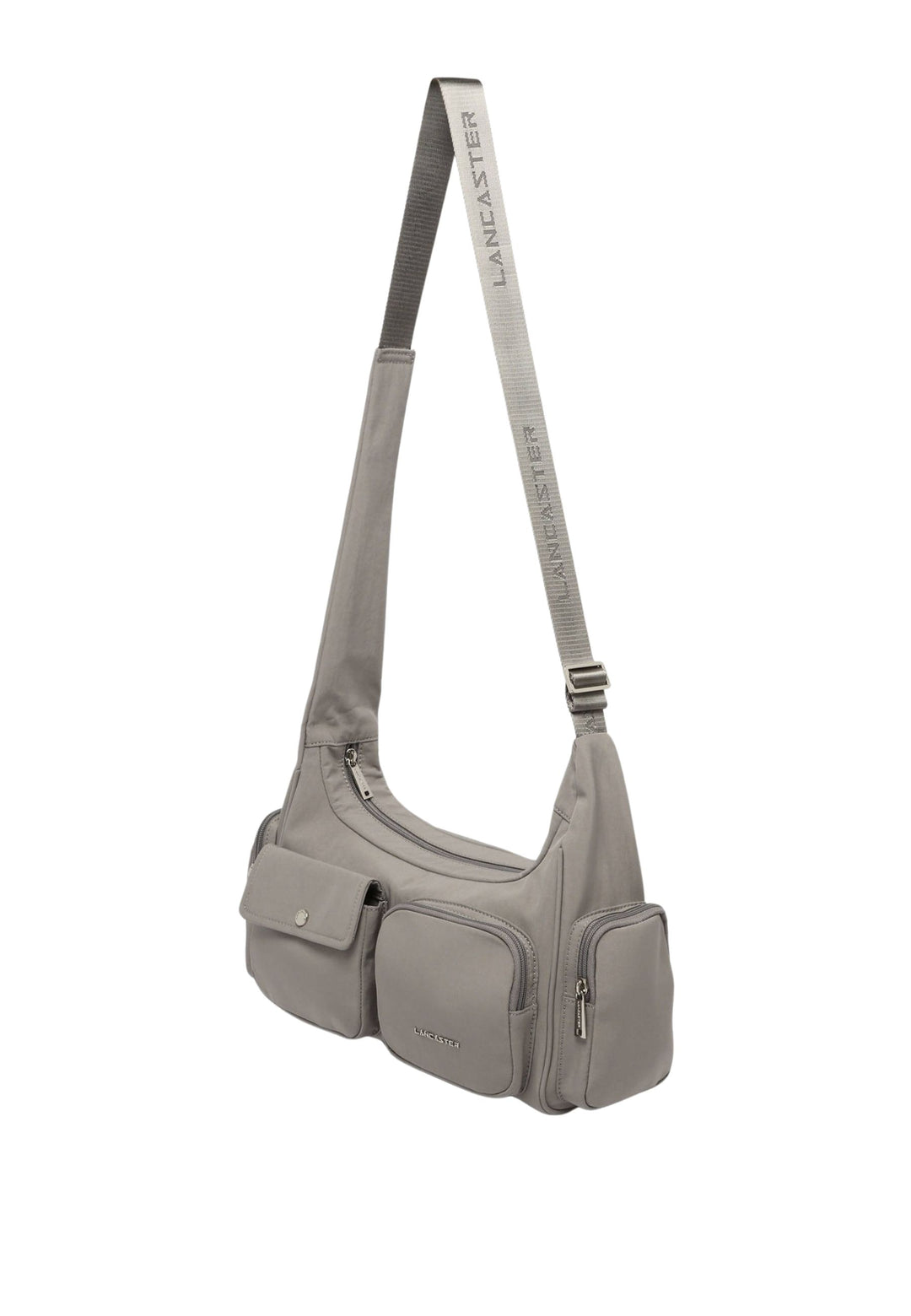 Lancaster Vetoketjullinen Basic Pocket 510-92 Olkalaukku Tummanharmaa