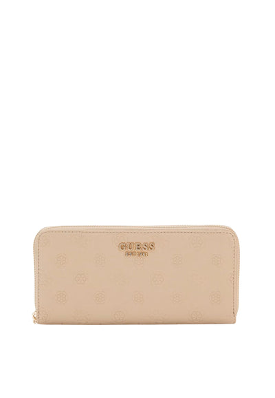 Guess Compagno / Portafoglio Zarela Slg Large Zip Simply Taupe Logo PD9665146