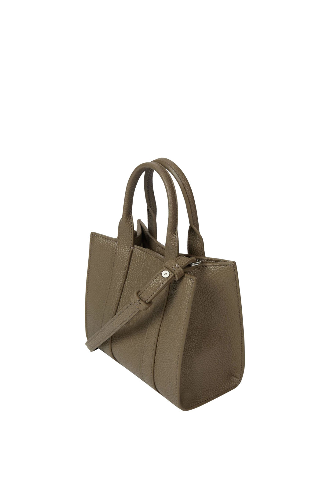 Karl Lagerfeld Cabas Carré Mini Grainé Taupe